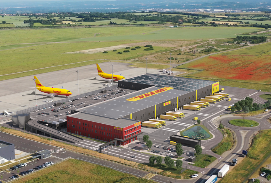 L'impressionnant site de DHL à Lyon. ©DHL