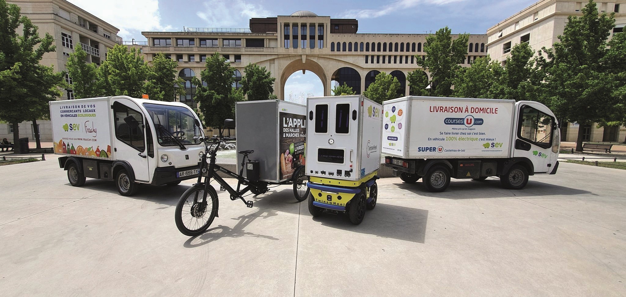 SEV, dans le Sud de la France, trace son chemin sur le dernier kilomètre avec une flotte de VUL et de vélos-cargos. ©SEV