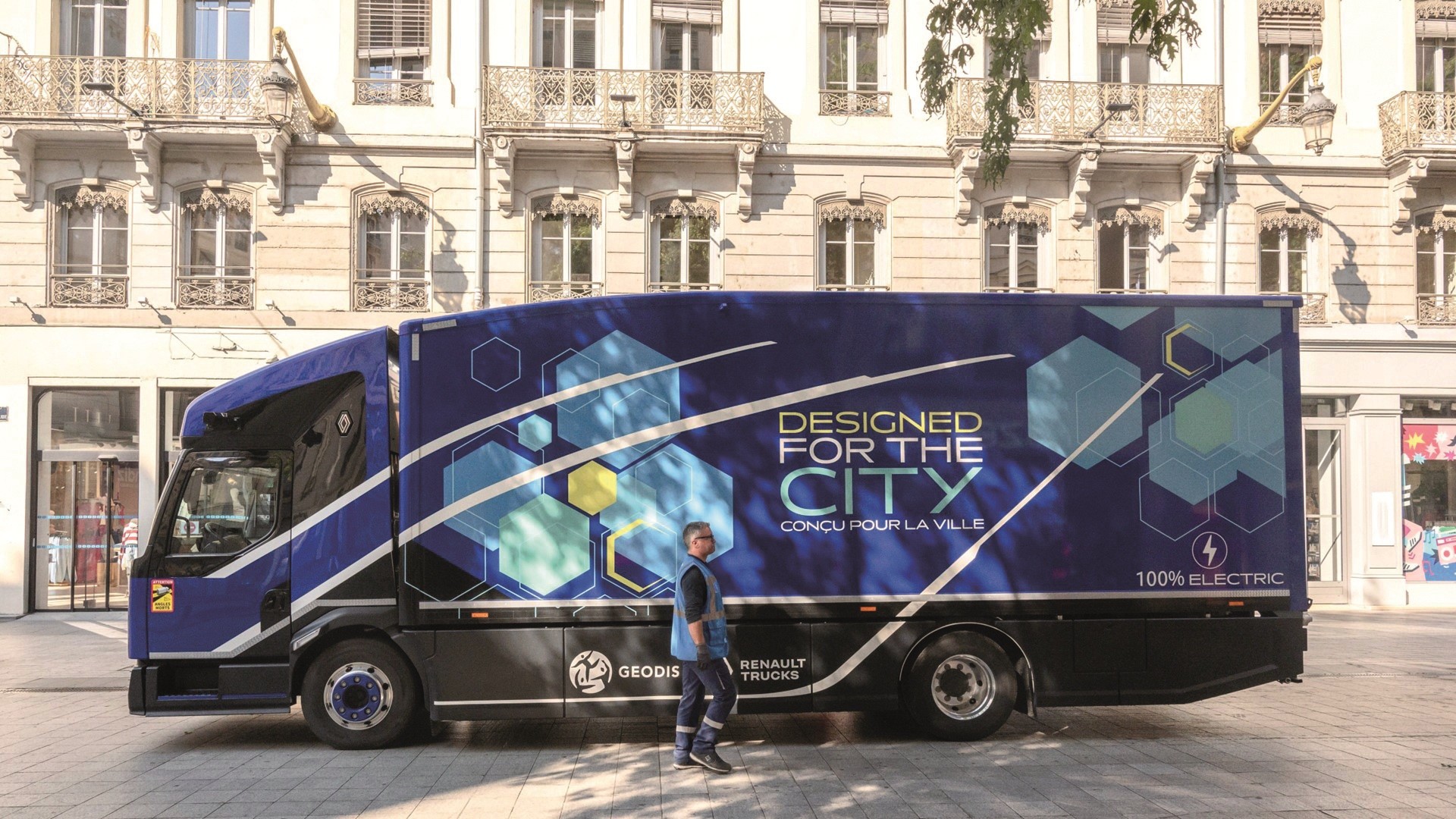 Le camion Oxygen est le fruit d'une collaboration entre Geodis et Renault Trucks. ©Bejamin Bechet