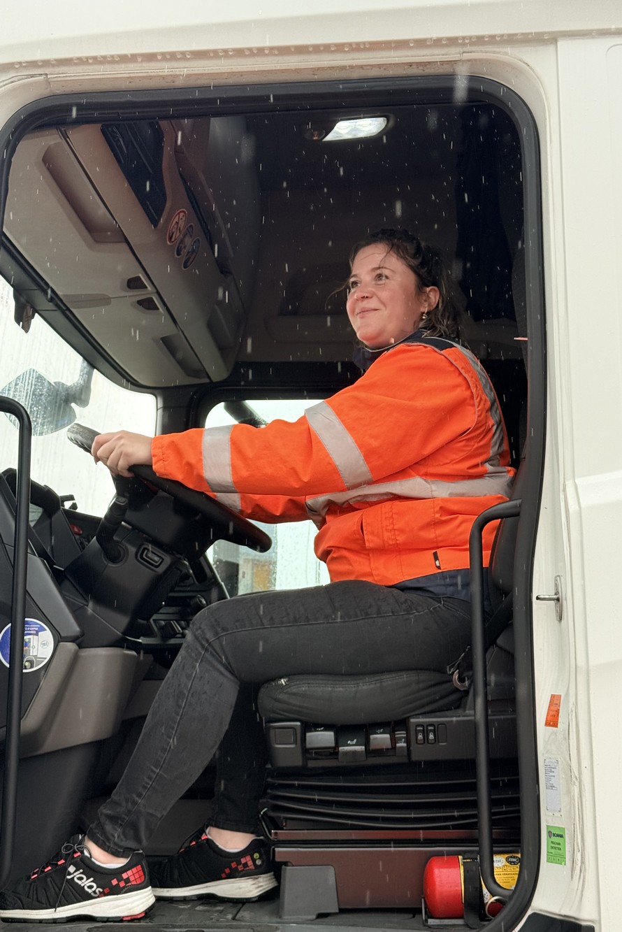 Arrivée chez STEF en février 2024, Anaïs Laurent est déjà passée conductrice référente. Preuve de son engagement et de son affection pour la conduite. @Stef