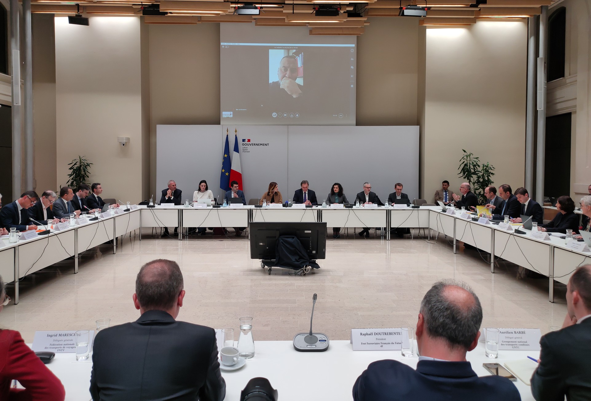Les représentants des transporteurs routiers étaient présents à cette réunion... Mais ils n'étaient pas les seuls. Une "grand-messe" que regrette Florence Berthelot (FNTR). ©JPL/FLM