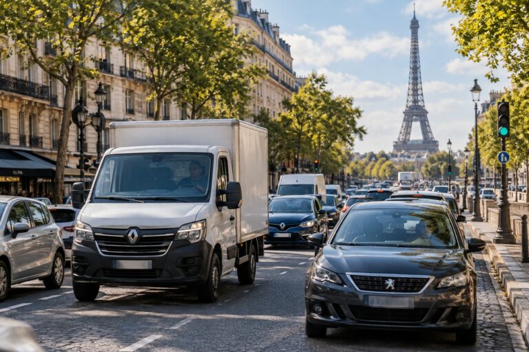 Étude : les camions circulent mieux que les voitures à Paris