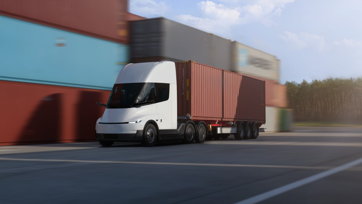 550 km d'autonomie pour le Tesla Semi en version européenne. ©Tesla